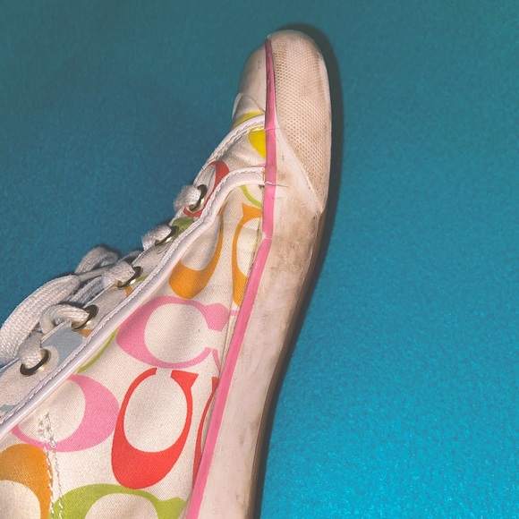 Coach Barrett Sneakers Multi Colored Size 9.5 - Picture 8 of 10